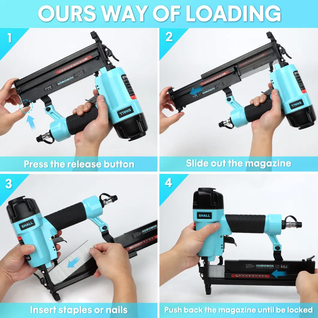 Shall P625 23gauge Pneumatic Micro Pin Nailer 13/32&quot; to 1-3&quot; Length Air Power Headless Pinner Gun Nailer for Woodworking