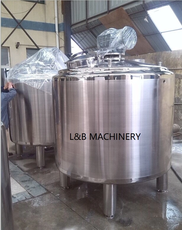 Three Mixer 2000 Liter Stainless Steel Mixing Tank for Paint